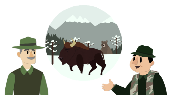 Animation on bison-human coexistence 